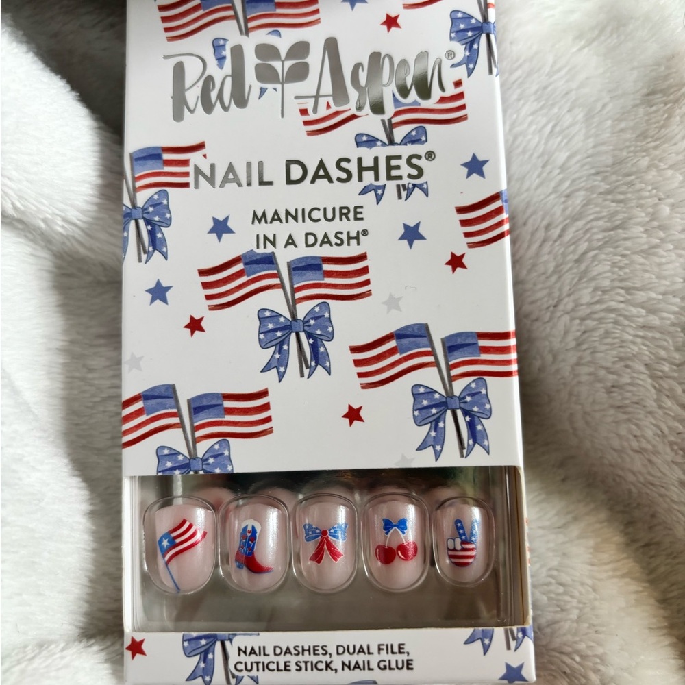 Red Aspen Nail Dash Shelly Rae Loves The USA